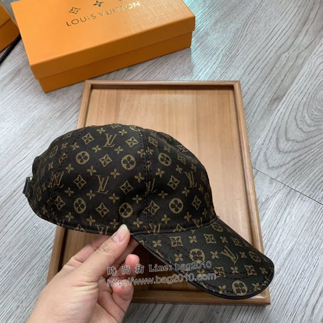 LV新品男士帽子 路易威登經典印花鴨舌帽棒球帽  mm1345